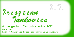 krisztian tankovics business card